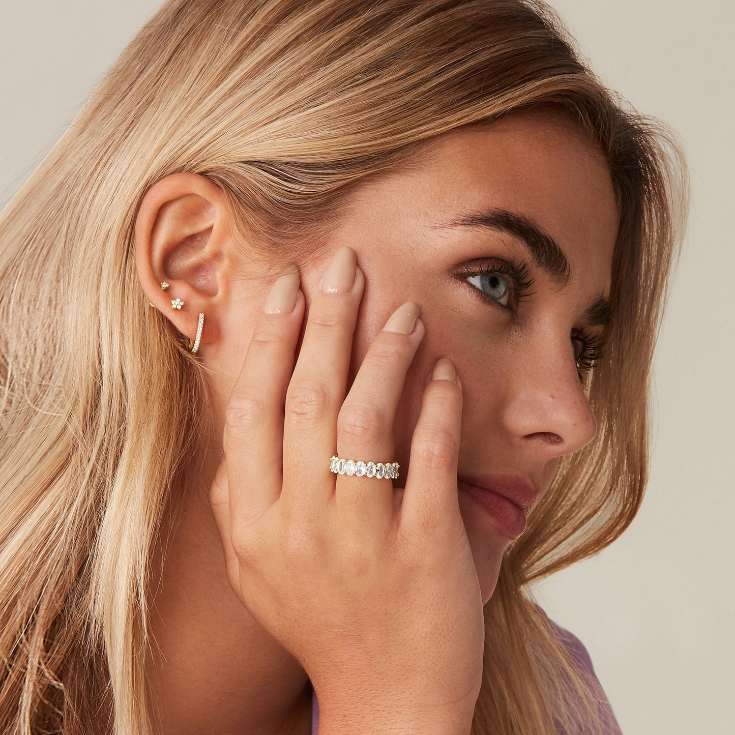 Oval Eternity Band