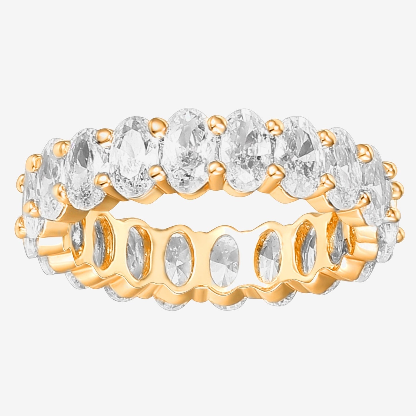 Vermeil Oval Eternity Band