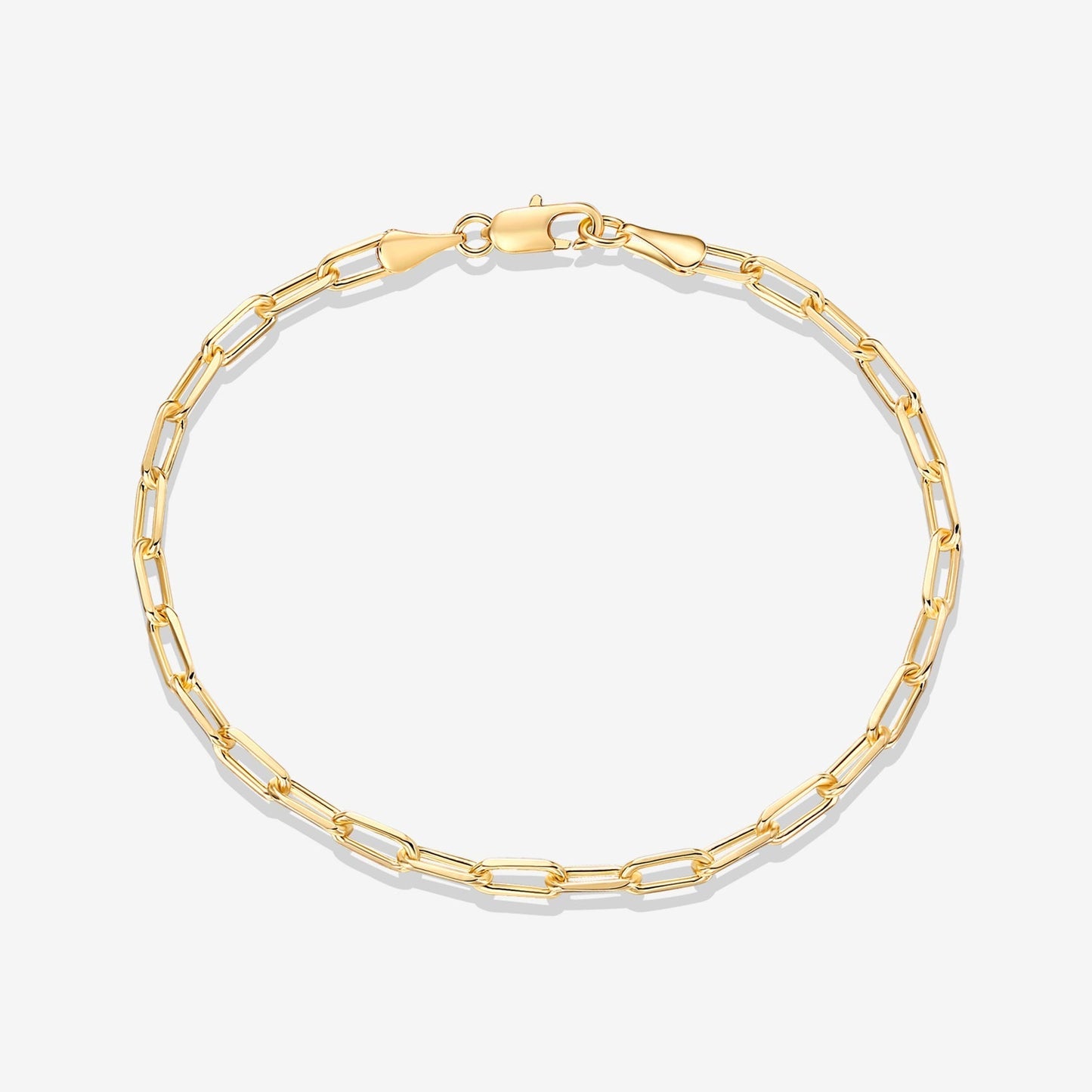 Vermeil Paperclip Chain Bracelet