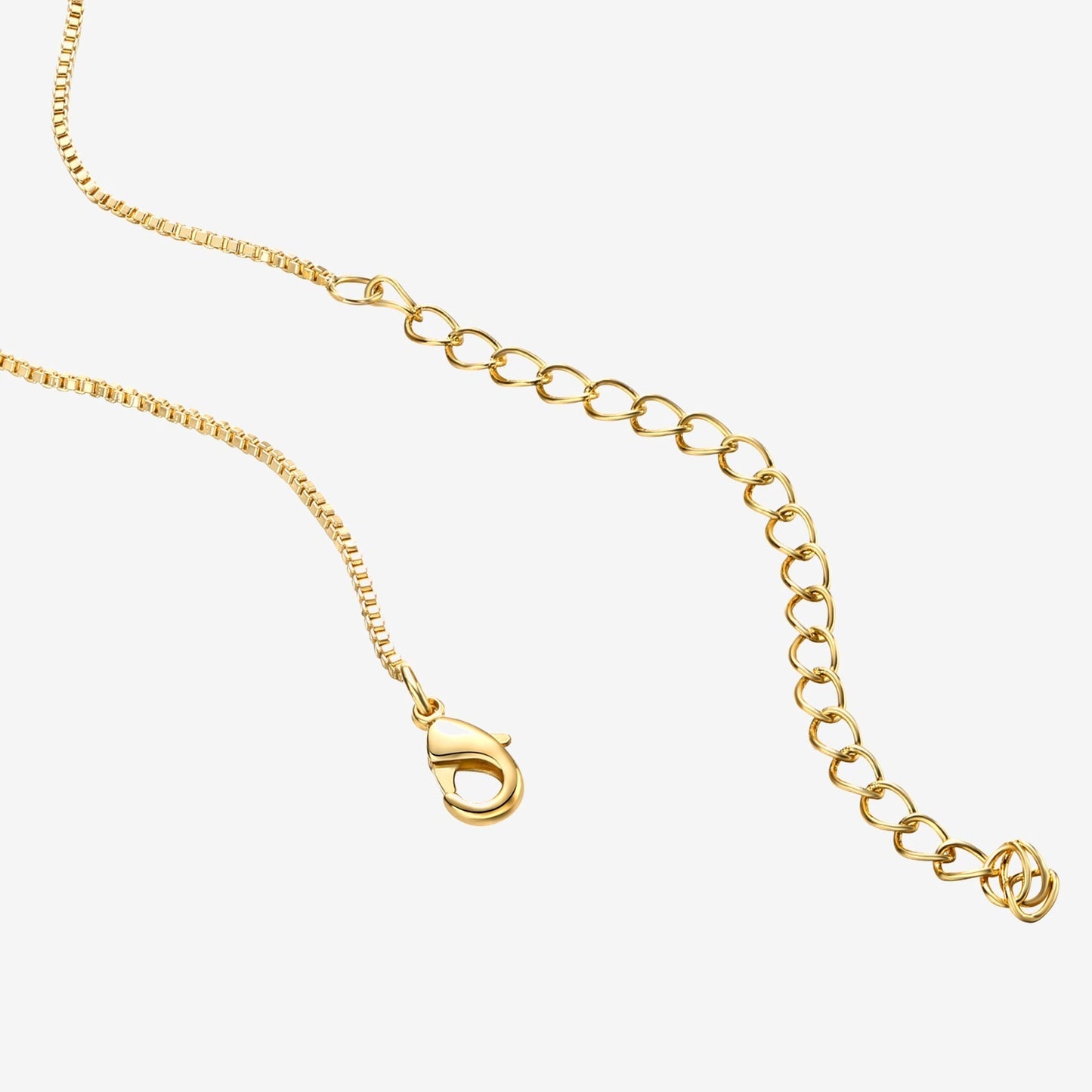 Vermeil Box Chain Adjustable Necklace