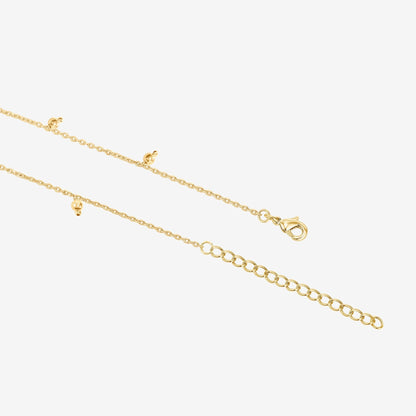 Charm Link Round Gold Anklet