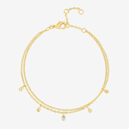 Double Wrap Charm Bracelet