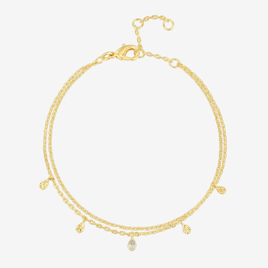 Double Wrap Charm Bracelet
