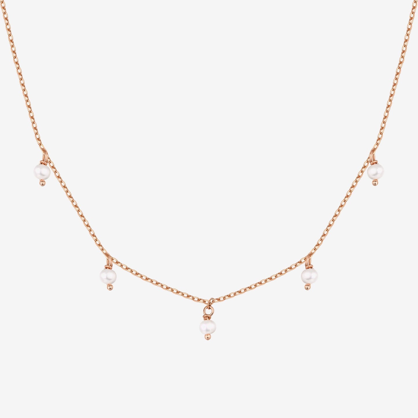 Pearl & Diamond Essence Chain Necklace