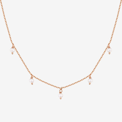 Pearl & Diamond Essence Chain Necklace