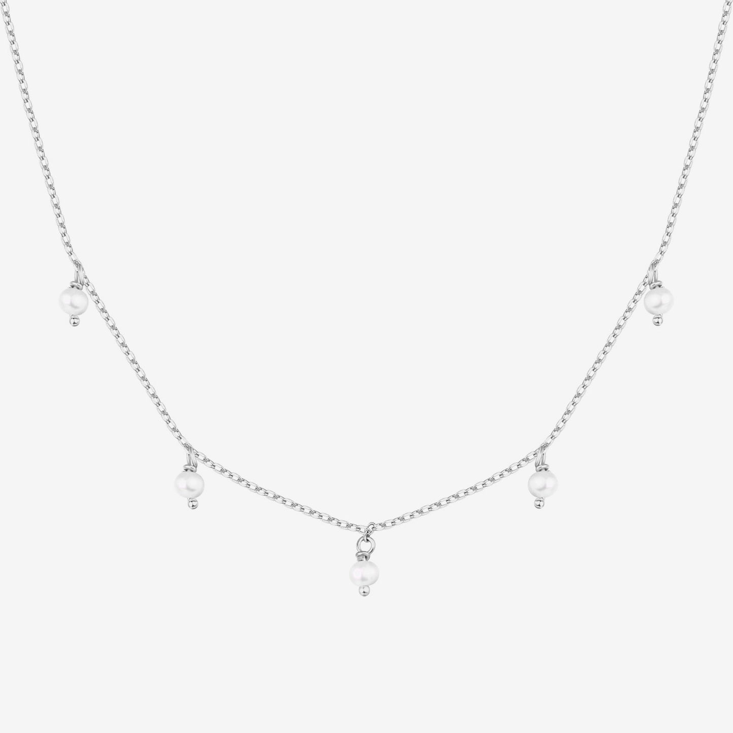 Pearl & Diamond Essence Chain Necklace