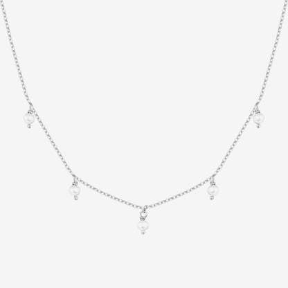 Pearl & Diamond Essence Chain Necklace