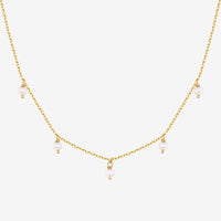 Pearl & Diamond Essence Chain Necklace