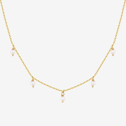 Pearl & Diamond Essence Chain Necklace