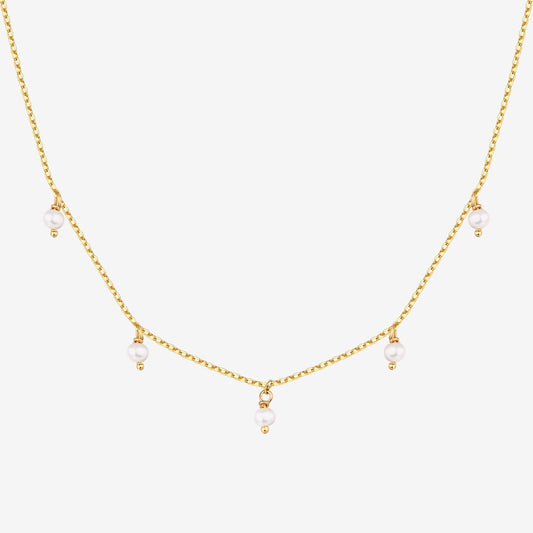 Pearl & Diamond Essence Chain Necklace