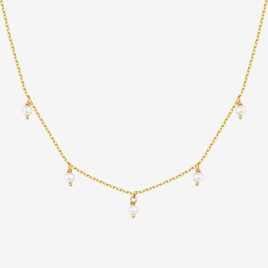 Shell Pearl Chain Necklace