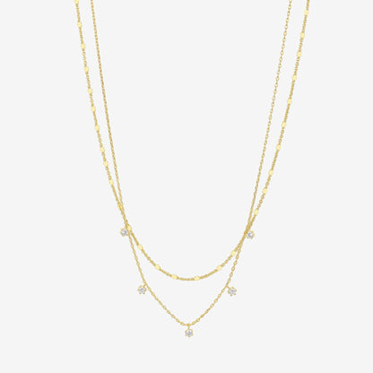 Cubic Zirconia Chain Necklace