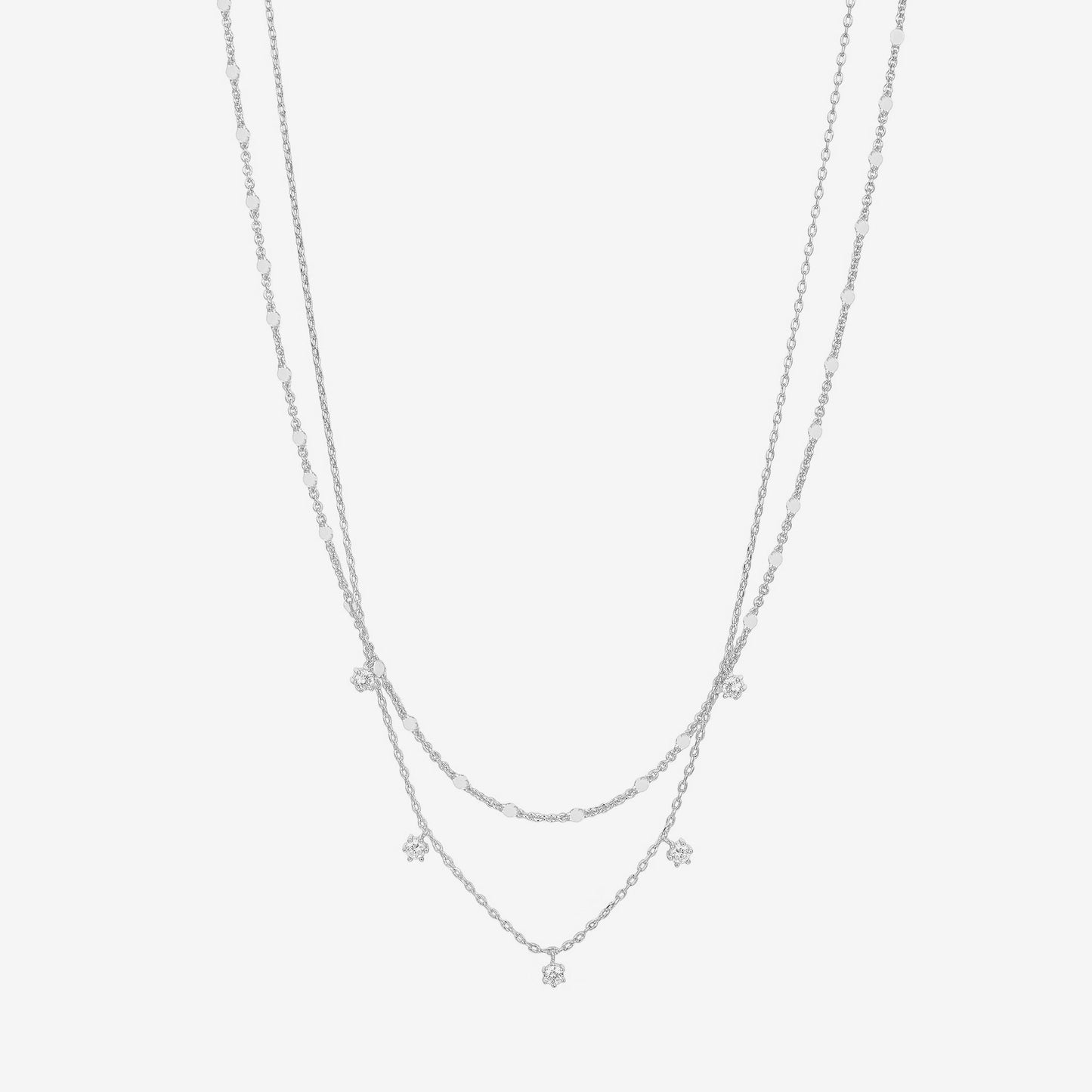 Cubic Zirconia Chain Necklace