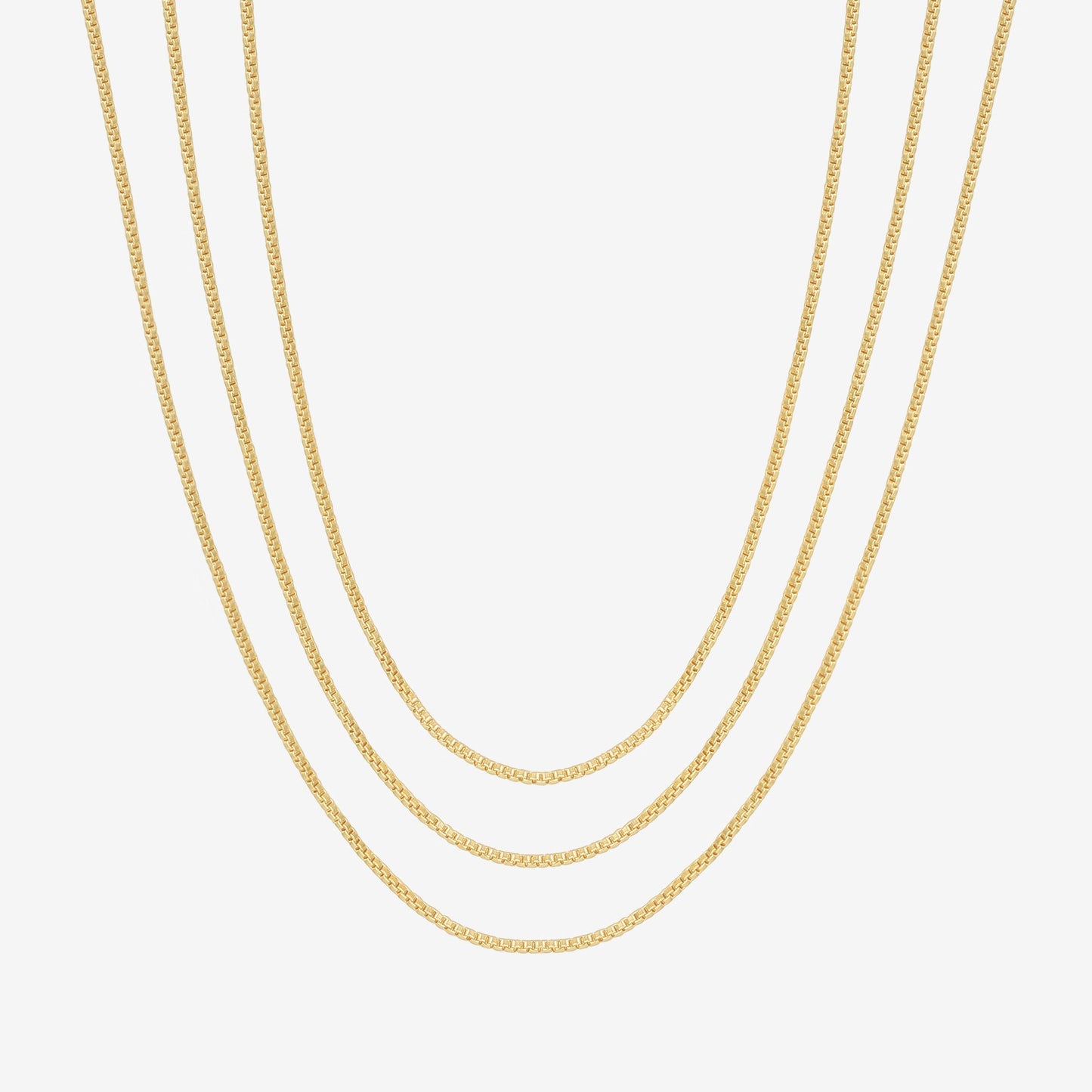 Three Layered Chain Necklace