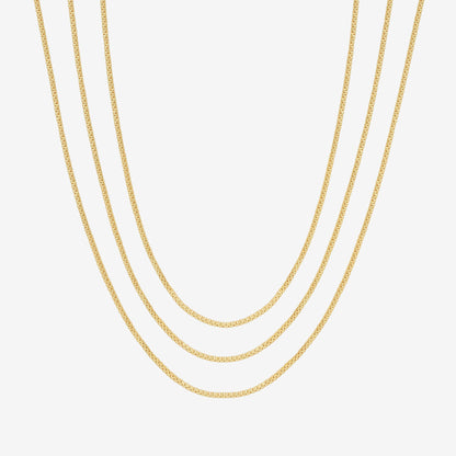 Three Layered Chain Necklace