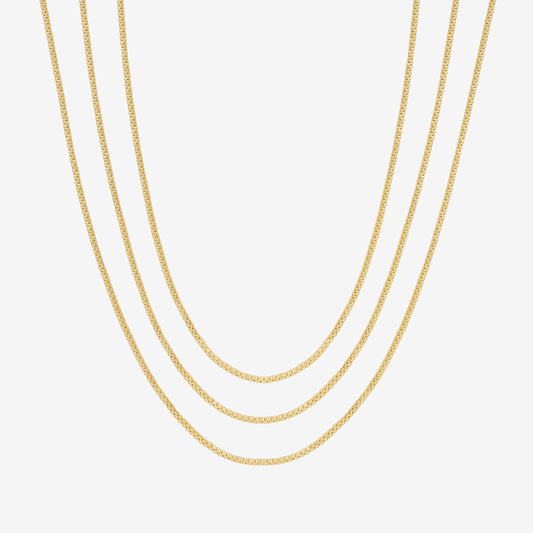 Three Layered Chain Necklace