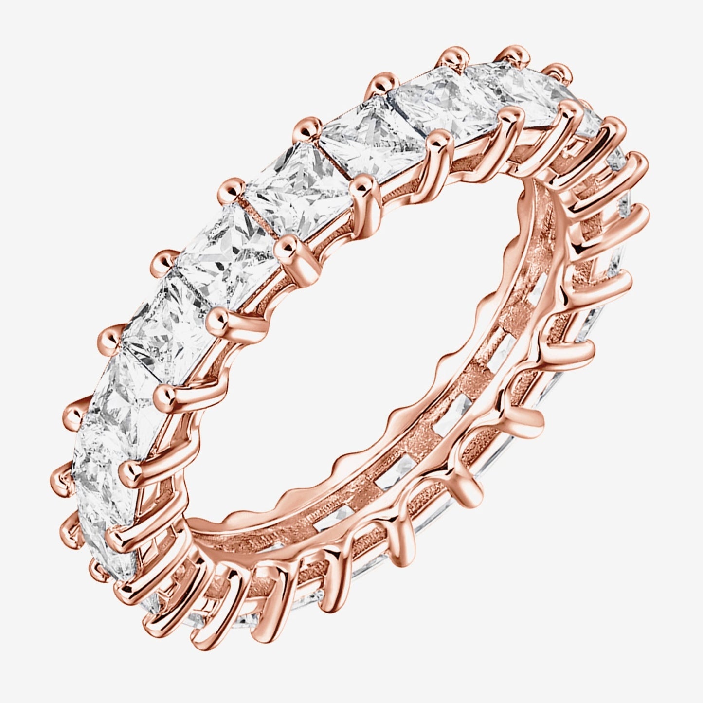 Princess Cut Eternity Band