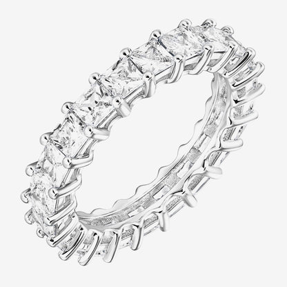 Princess Cut Eternity Band