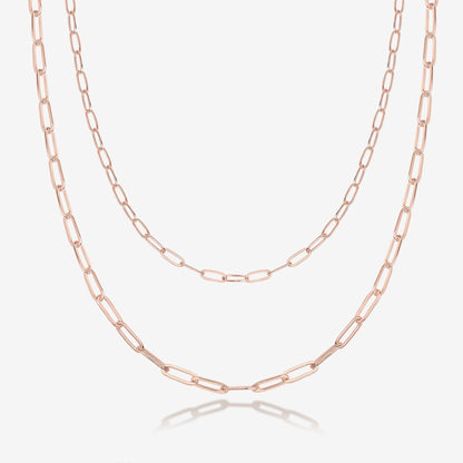 Layered Paperclip Necklace