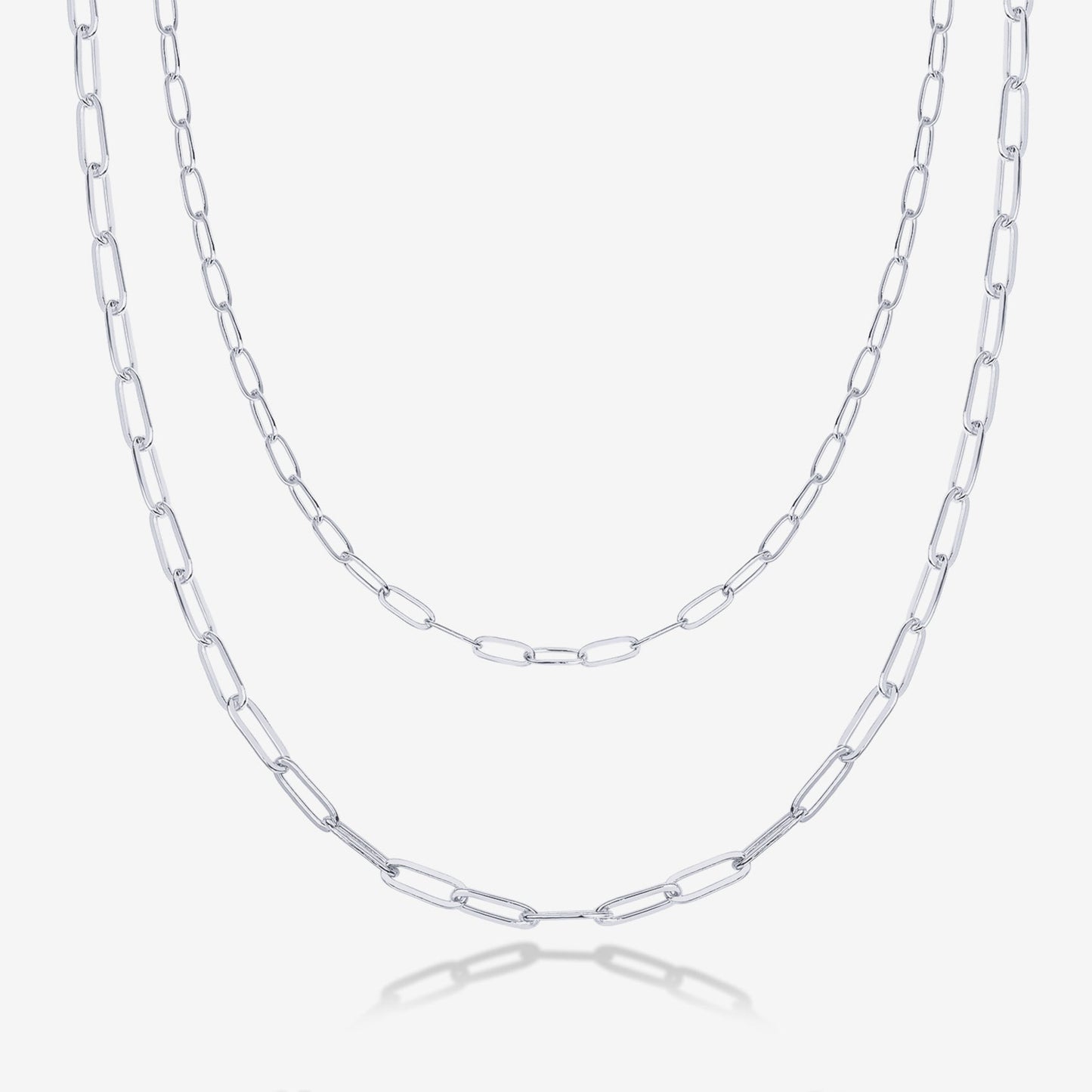 Layered Paperclip Necklace