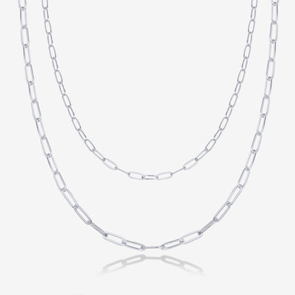 Layered Paperclip Necklace