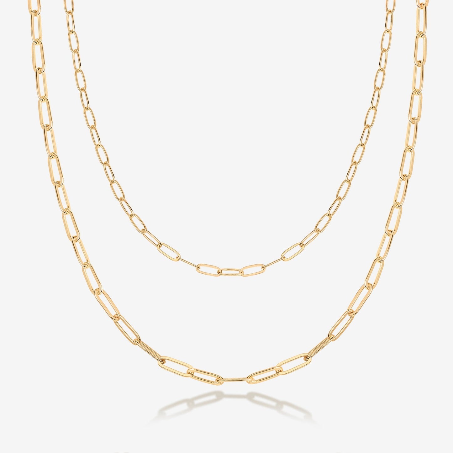 Layered Paperclip Necklace