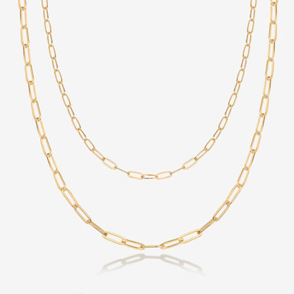 Layered Paperclip Necklace