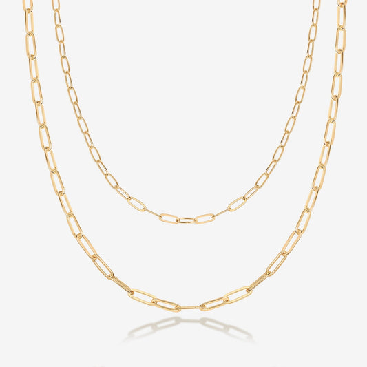 Layered Paperclip Necklace