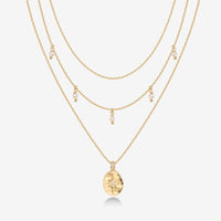 Layered North Star Pendant Necklace