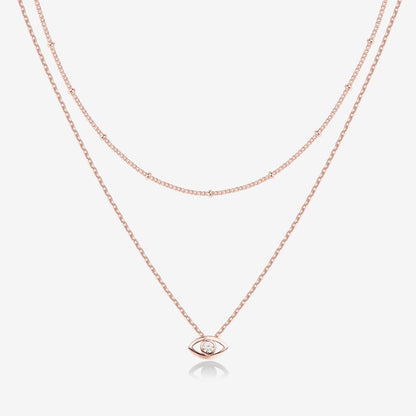 Layered Evil Eye Necklace
