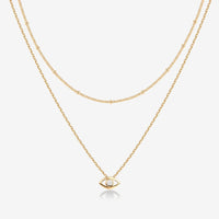 Layered Evil Eye Necklace