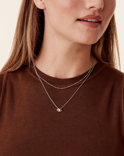 Layered Evil Eye Necklace