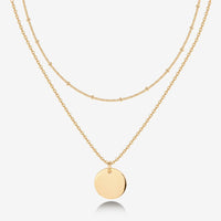 Layered Coin Pendant Necklace