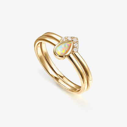 Opal Stacking Ring