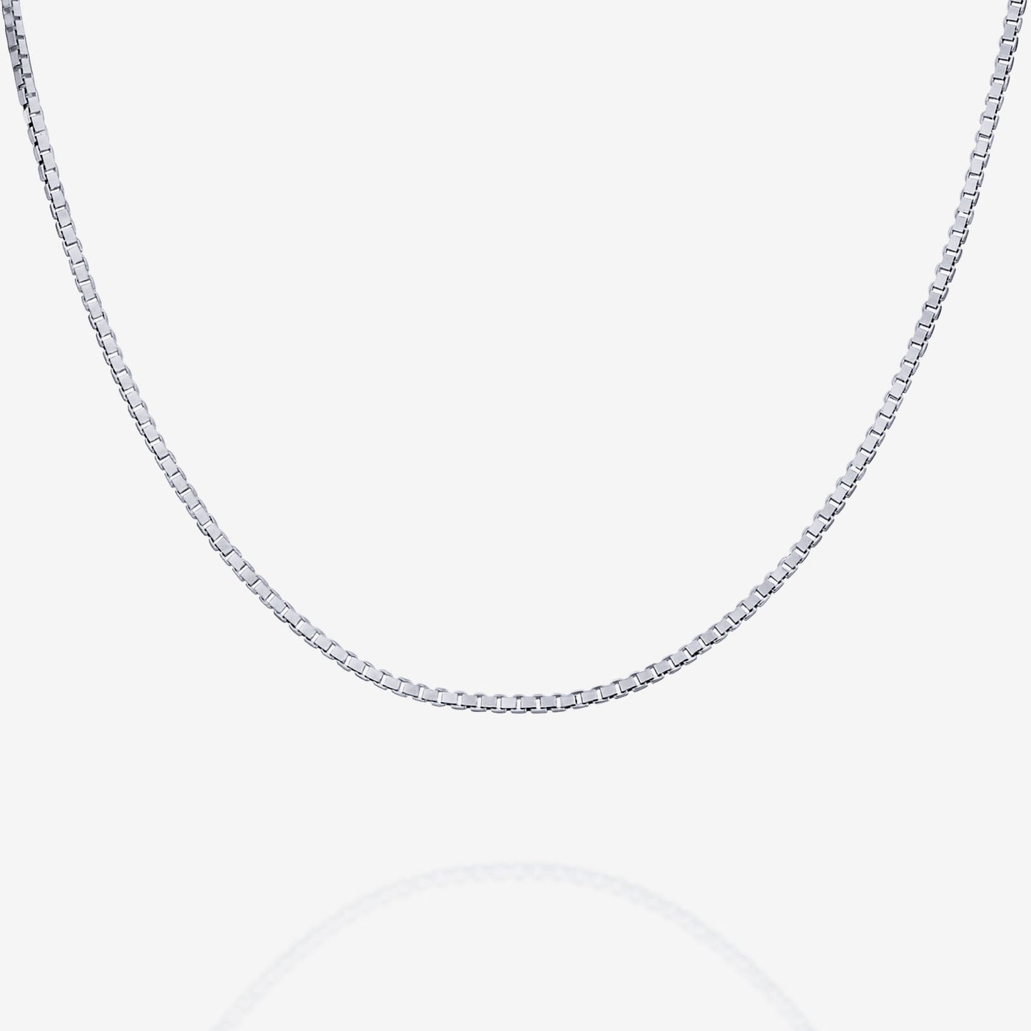 Stackable Mini Square Box Chain Necklace