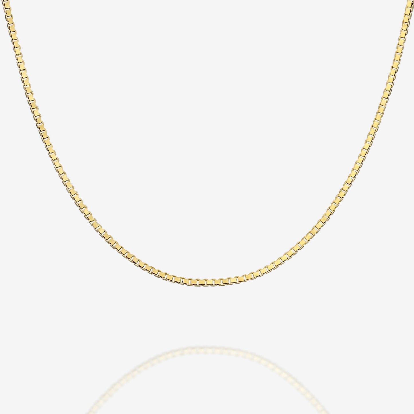 Stackable Thick Square Box Chain Necklace