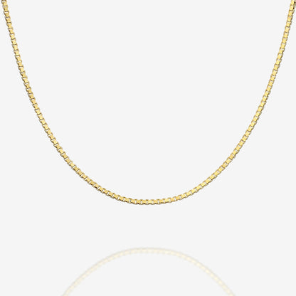 Stackable Thick Square Box Chain Necklace