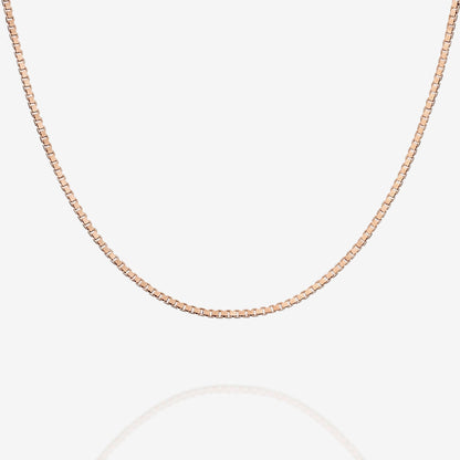 Stackable Thick Square Box Chain Necklace