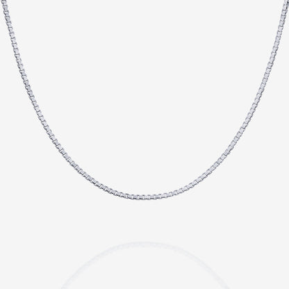 Stackable Thick Square Box Chain Necklace