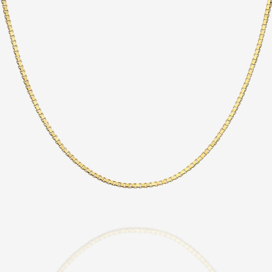 Stackable Thick Square Box Chain Necklace