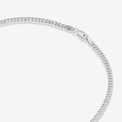 Thin Super Flat Curb Link Chain Necklace