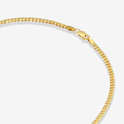 Thin Super Flat Curb Link Chain Necklace