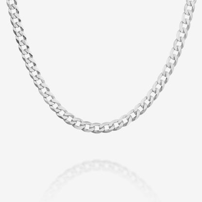 Thick Super Flat Curb Link Chain Necklace