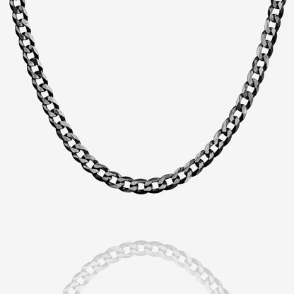 Thick Super Flat Curb Link Chain Necklace