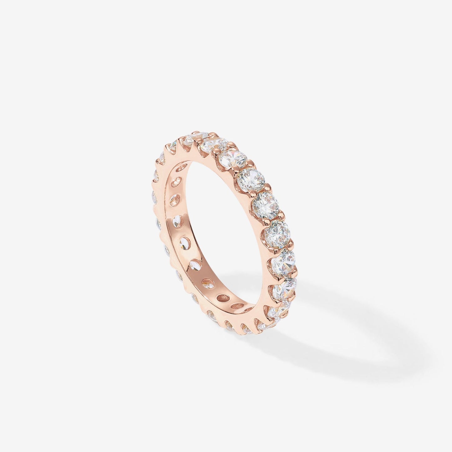 Cubic Zirconia Stackable Eternity Ring