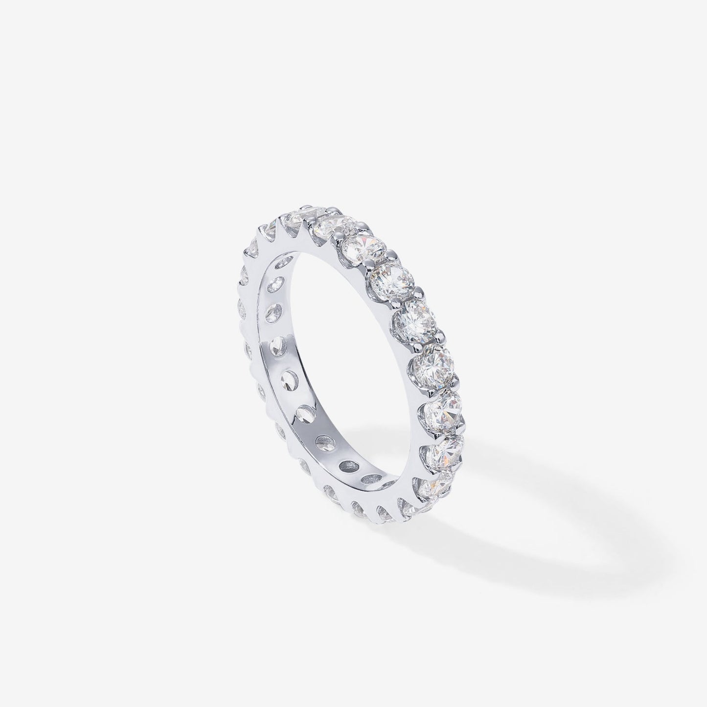 Cubic Zirconia Stackable Eternity Ring