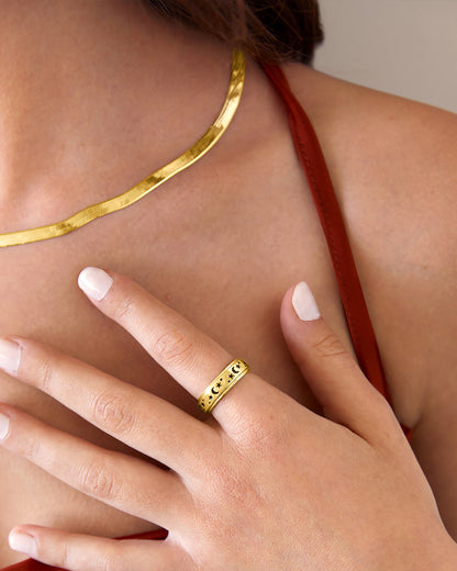 Starry Night Anxiety Ring