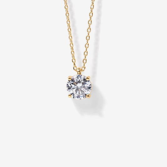 Danty CZ Solitaire Necklace