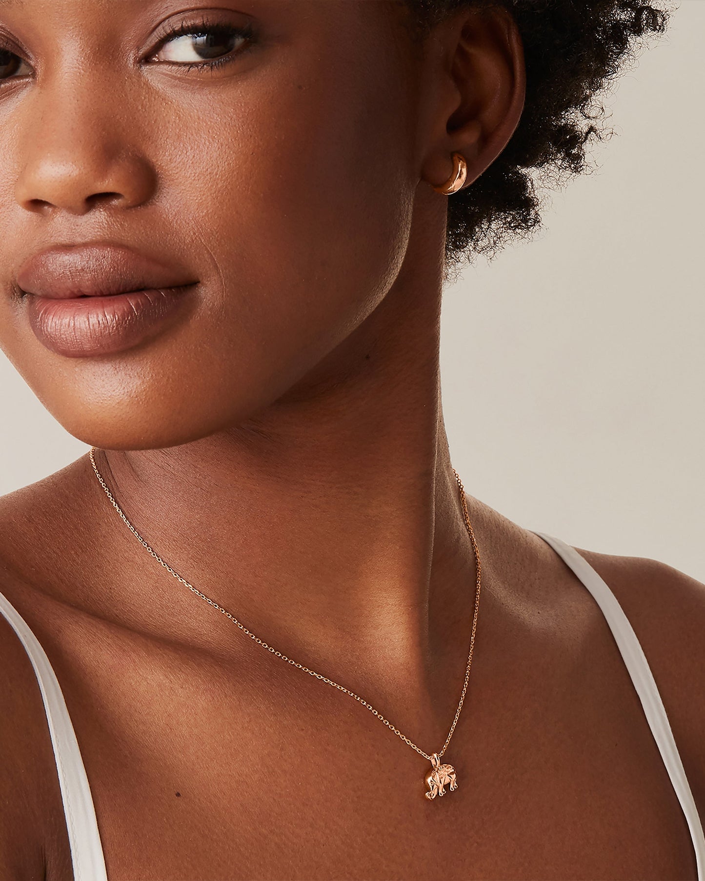 Dainty Elephant Pendant Necklace