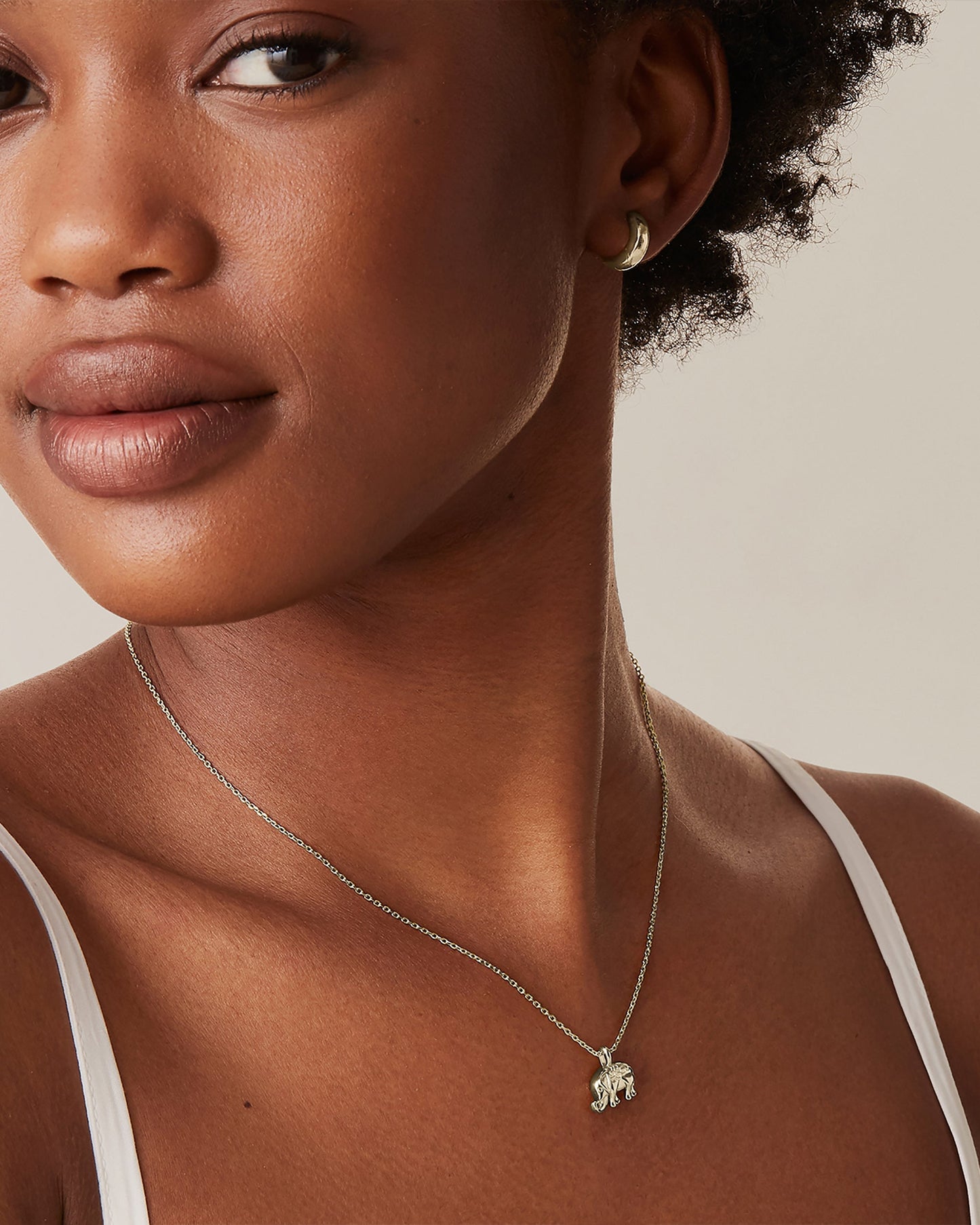 Dainty Elephant Pendant Necklace